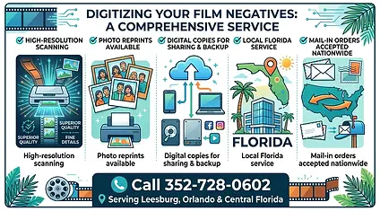 Digitizing Film Negatives Infographic - Video Doc Productions