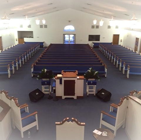 Inside Mt Calvary Missionary Baptist Church, Leesburg, FL