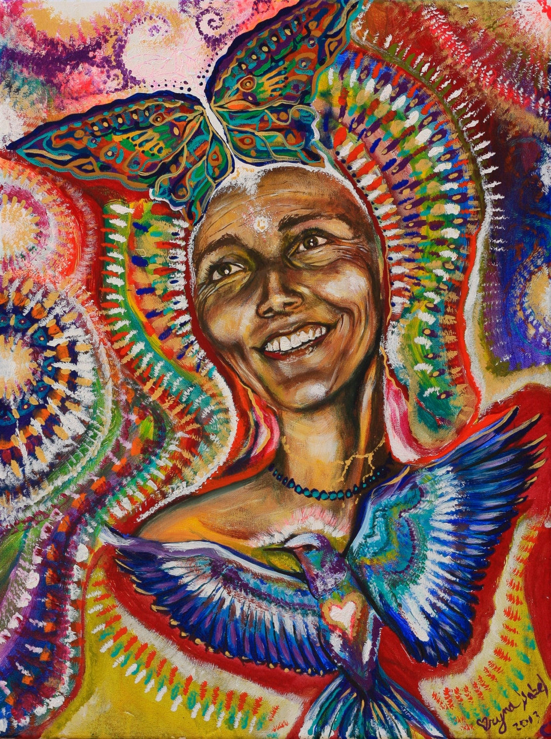 Joyful Manifestation Signed Print of original painting by Isabel Bryna