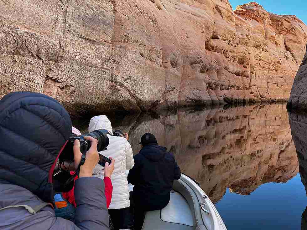 Breathtaking View Of Lake Powell's Serene Waters, Captured During A Lake Powell Experience