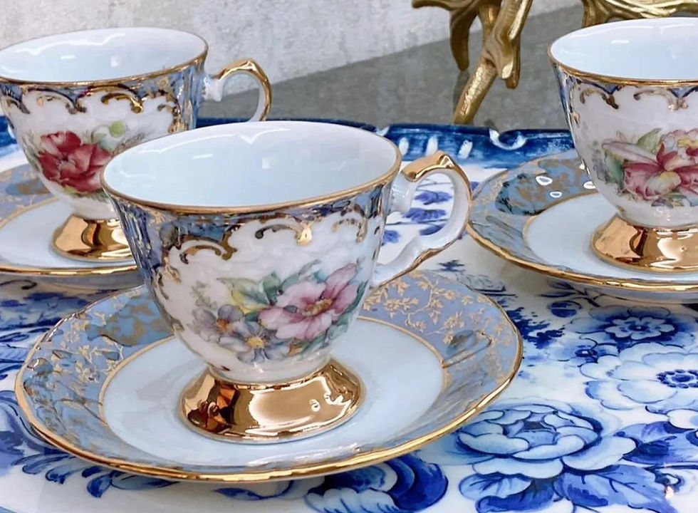 الصورة المصغرة: İtalyan Fincan Takımı S’clairy 24k Altın El Boyama