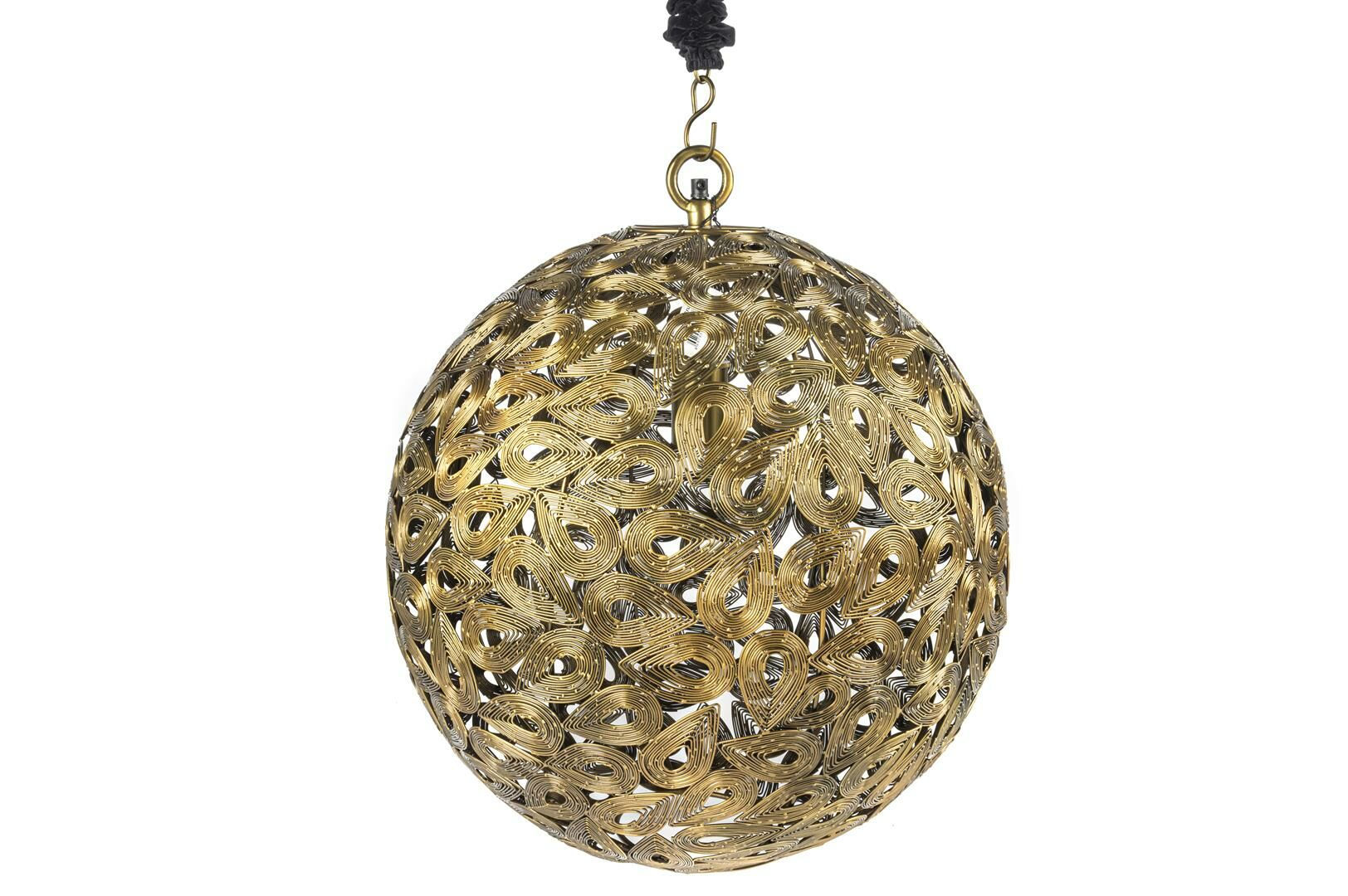 Mikasa Moor Gold Siyah Kadife Askı Avize 53x60cm