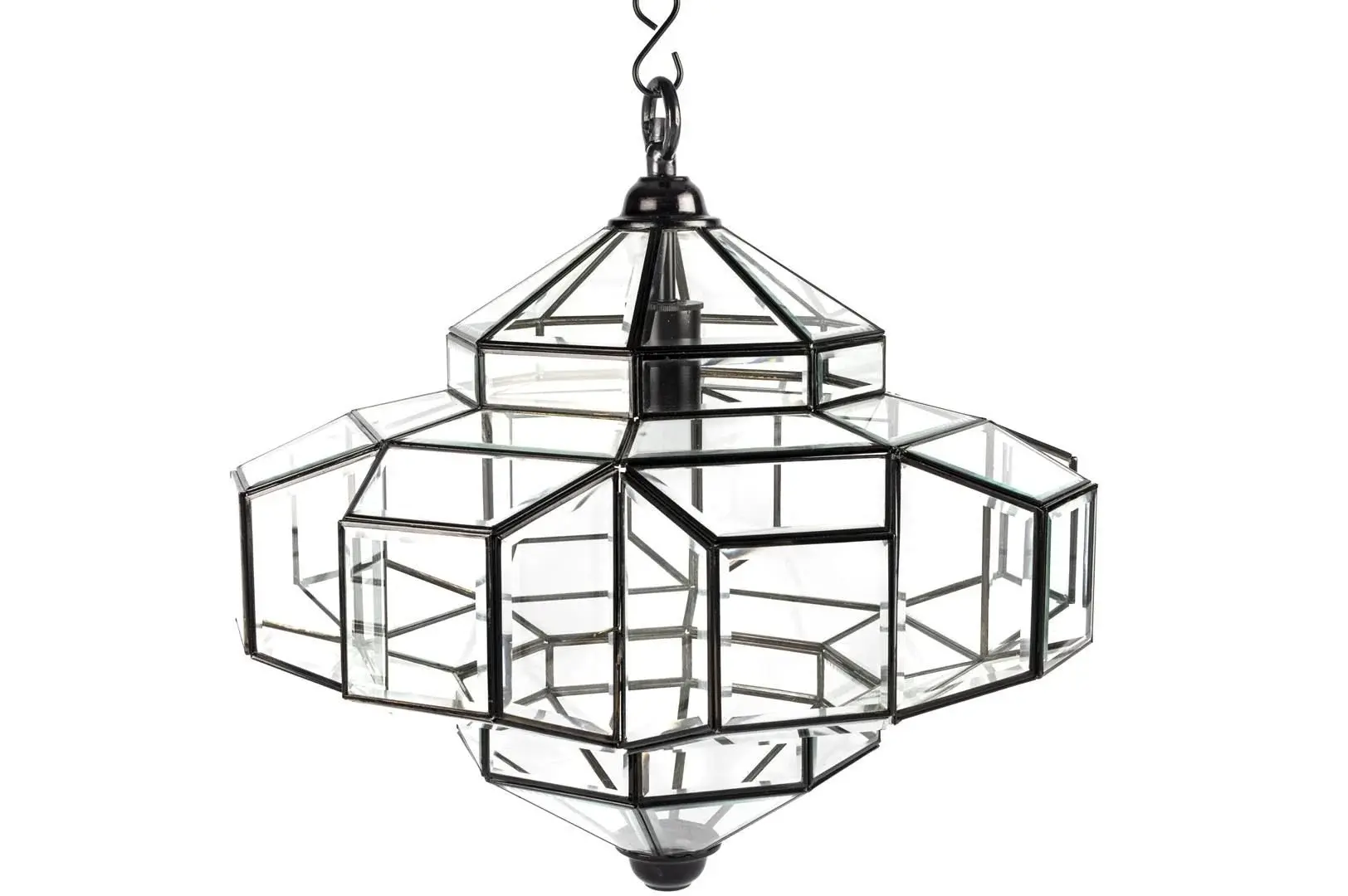 Mikasa Moor Siyah Kadife Askı Avize 56x52cm