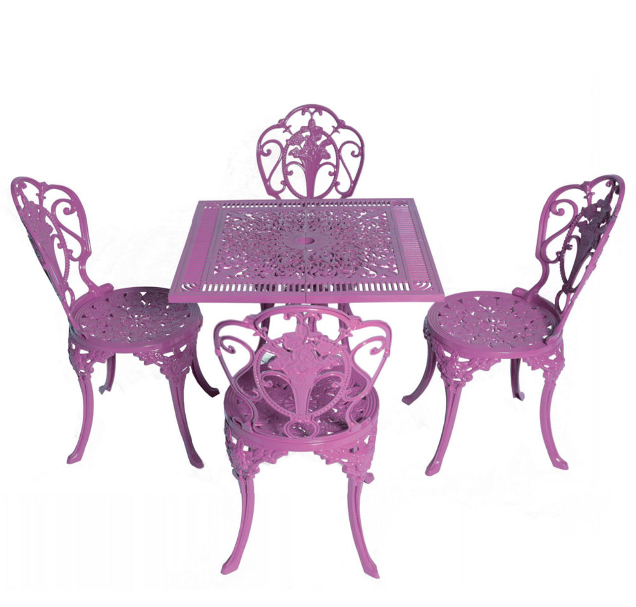 Rose 4 kişilik Kara Masa Takım