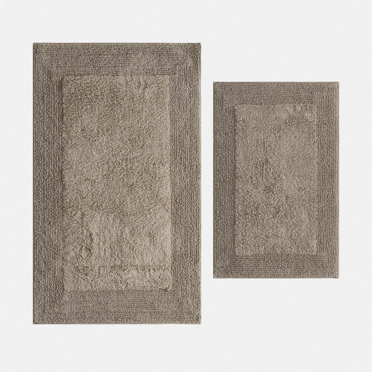 Petra 2'li Banyo Paspas Seti Karde Pamuk Bej