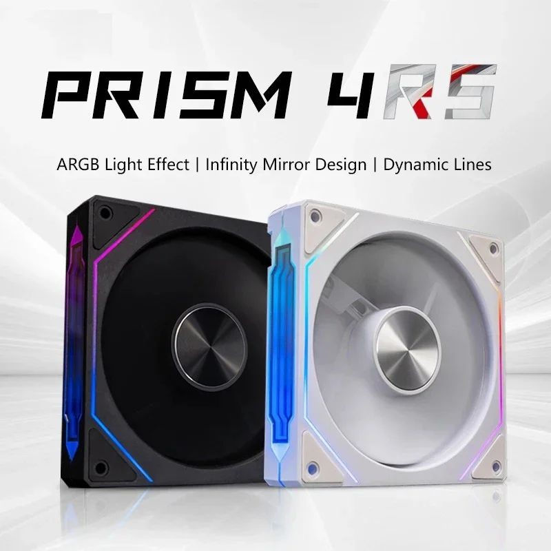 LDPCSJ PRISM 4 RS 12cm ARGB 4 Pin Computer Case Fan Quiet Cooling 12V Large Air