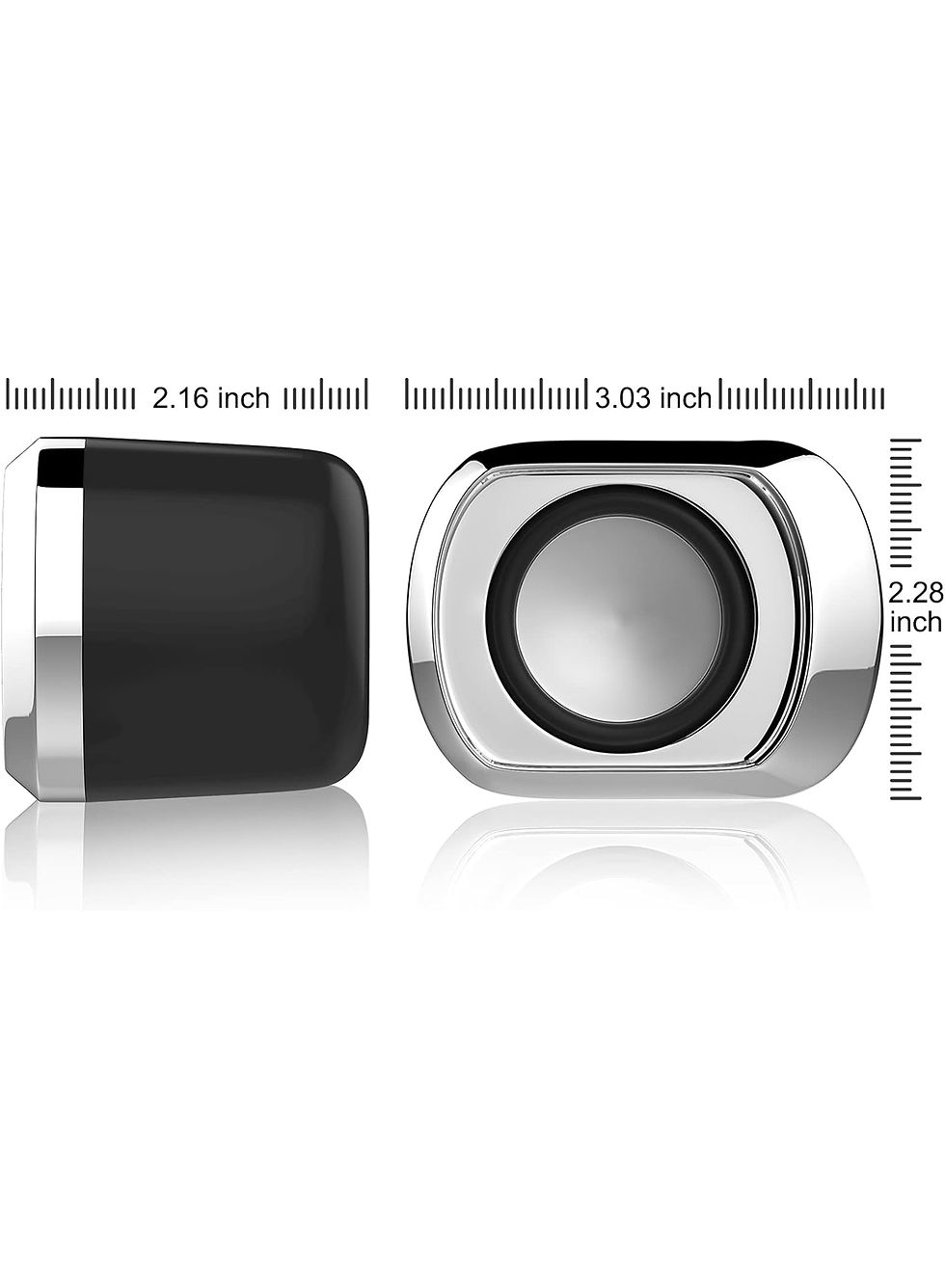 Miniatura: Computer Speaker - Compact and Delicate Laptop Speakers with Volume Control and 