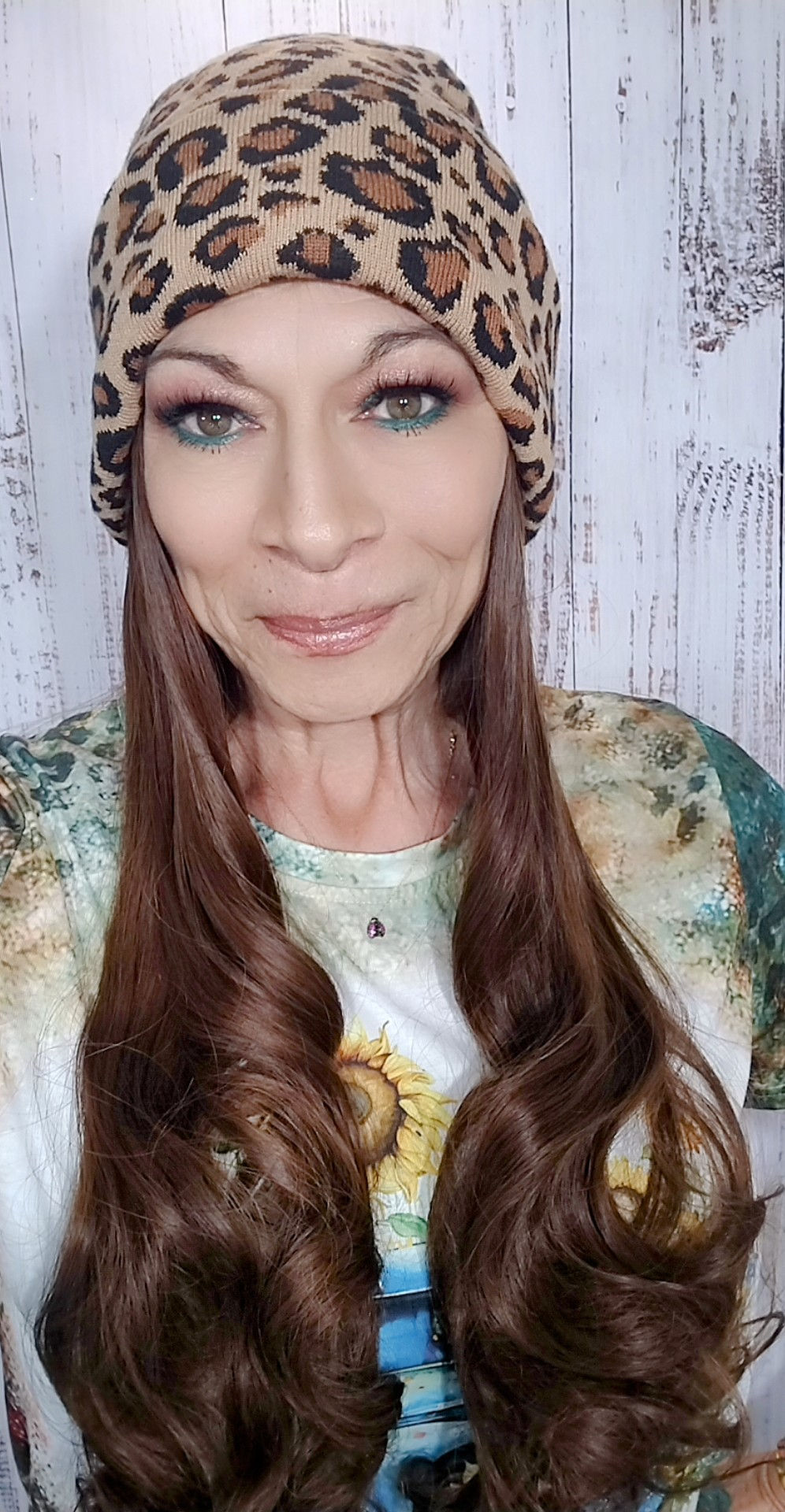 Leopard Print Interchangeable Beanie