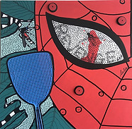 lalie-carredartistes-spiderman contre le