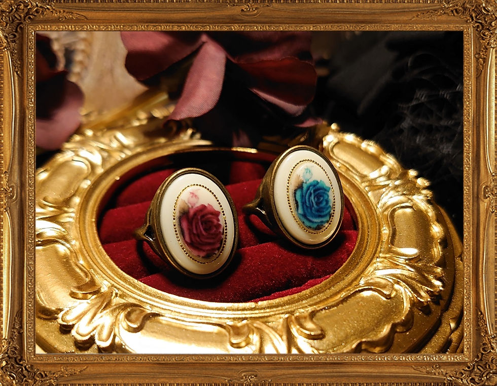 サムネイル： Vintage rose ring 復古玫瑰花戒指