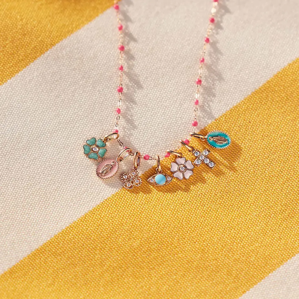Miniature : Pendentif Eye, diamants