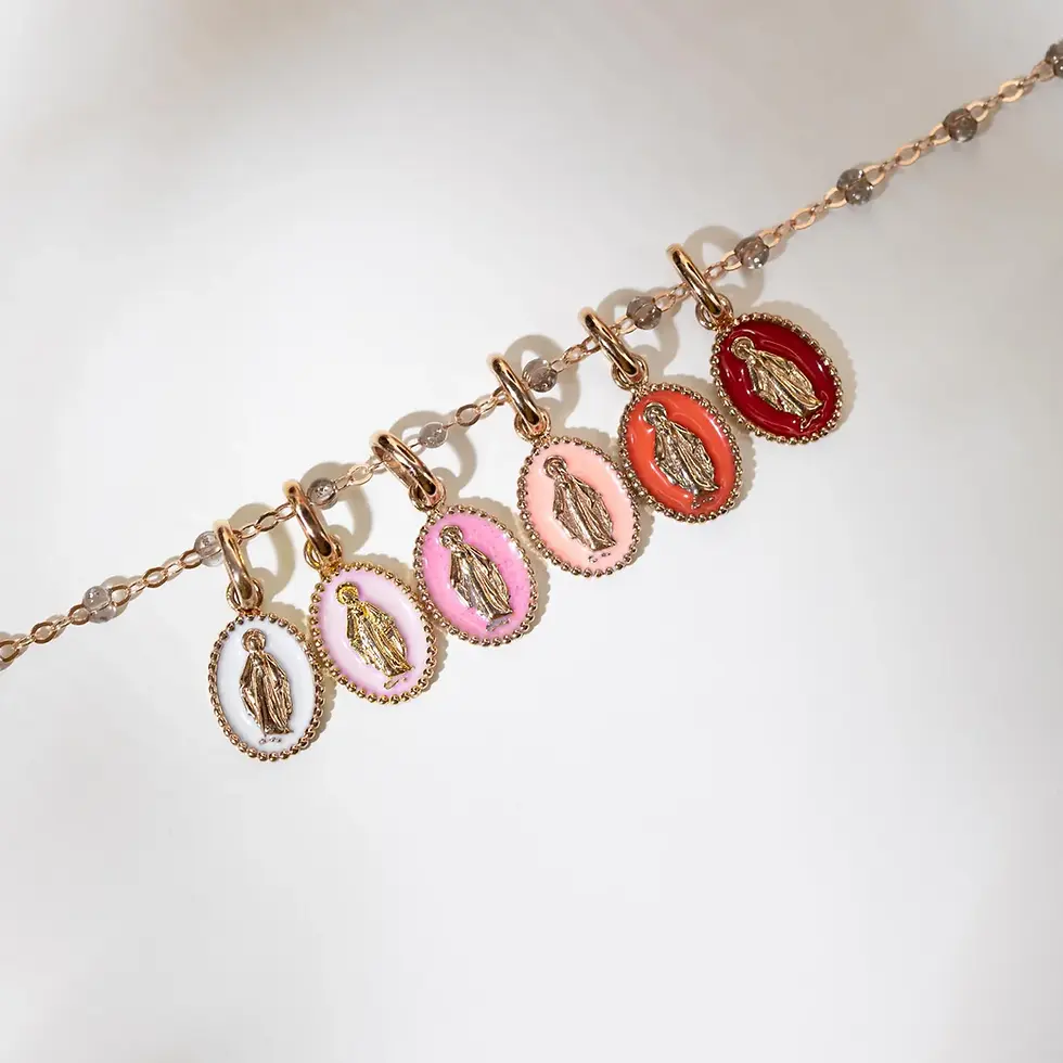 Miniature : Pendentif Madone résine
