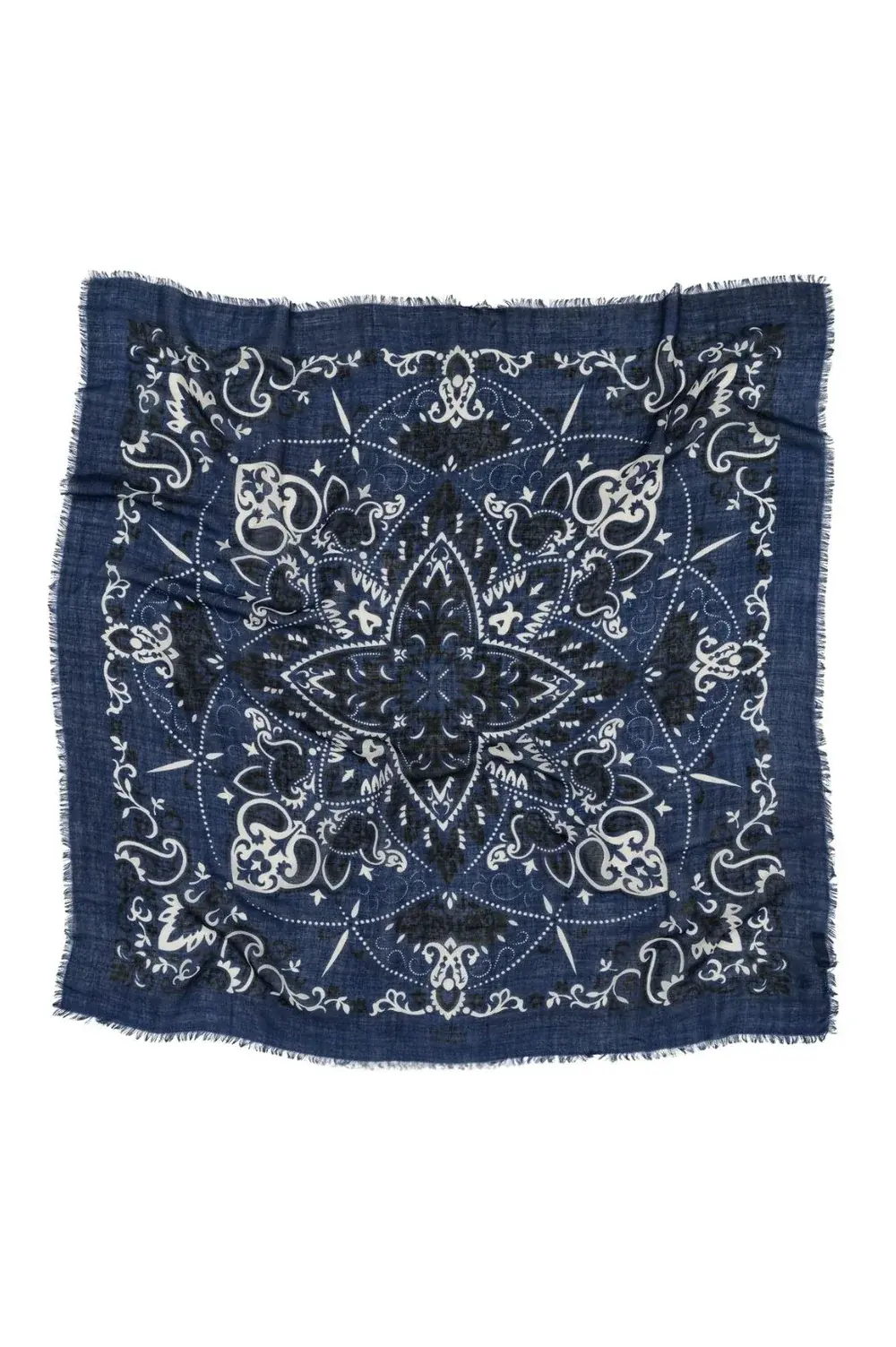 Foulard BANDANA NAVY Cachemire