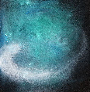 Abstrakte Bilder auf Schmirgelpapier