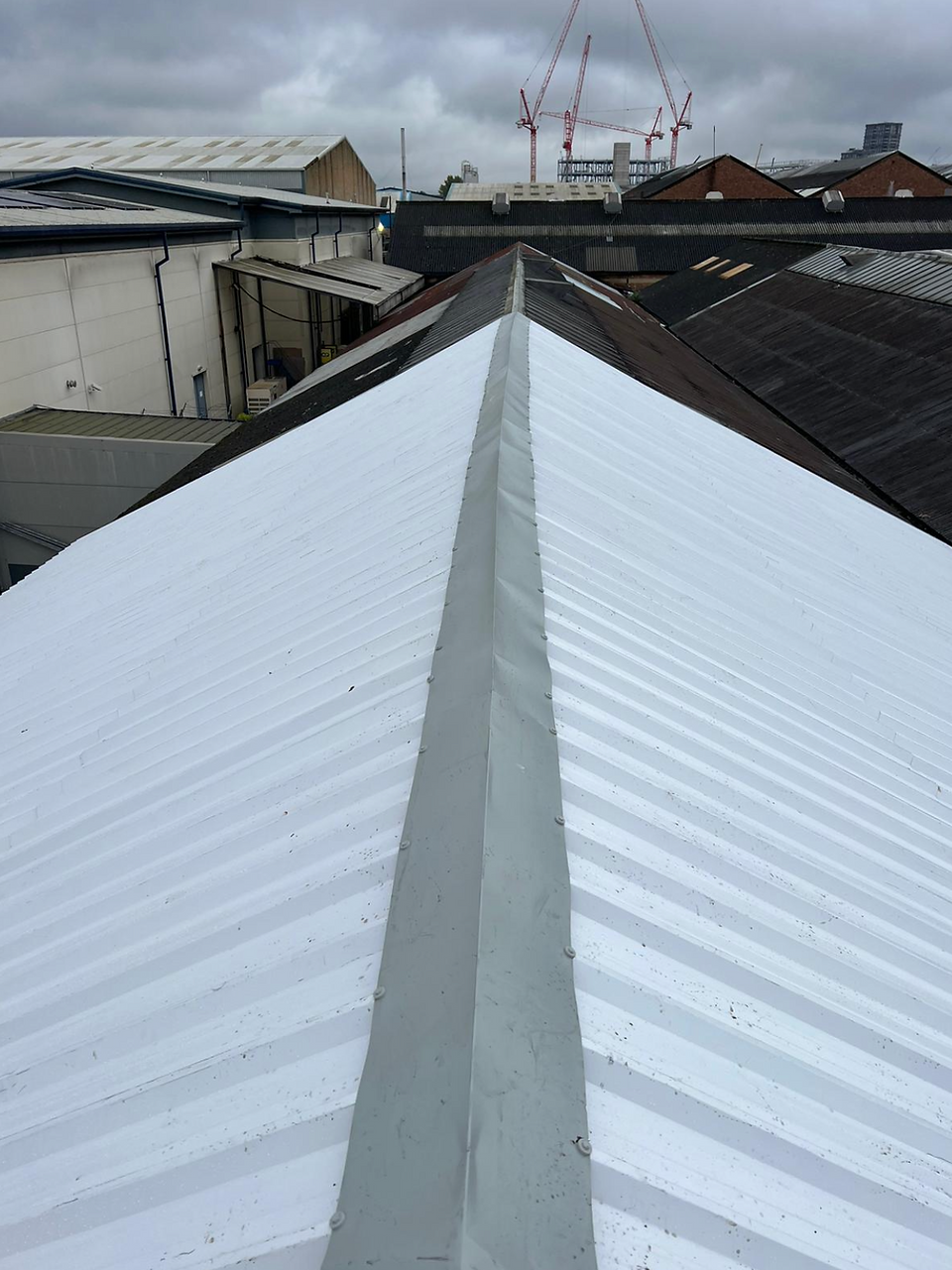 New roof on soundproof studio