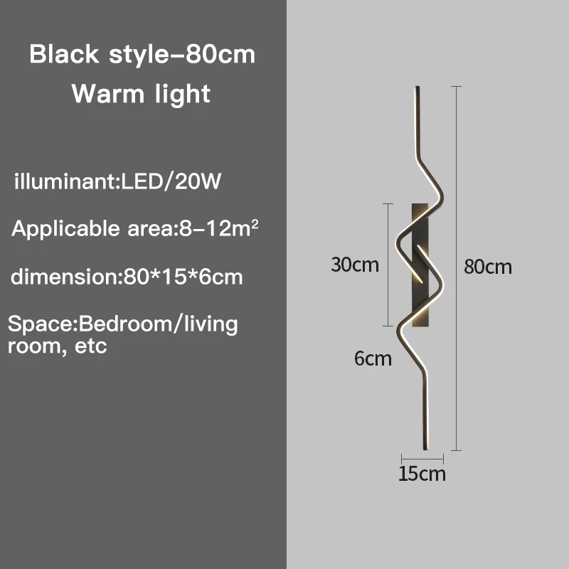 Modern Wall Light Long Decorative Lights Nordic Living Room Lights for Wall Corr