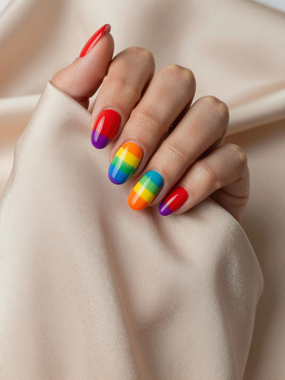 Rainbow Nails Design