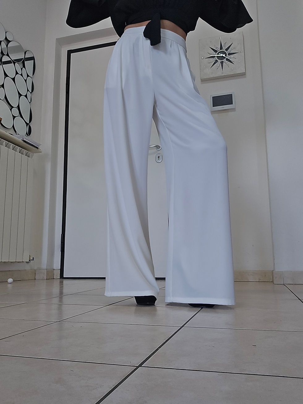 Miniatura: Pantalone a palazzo in cadì Vicky Mood 