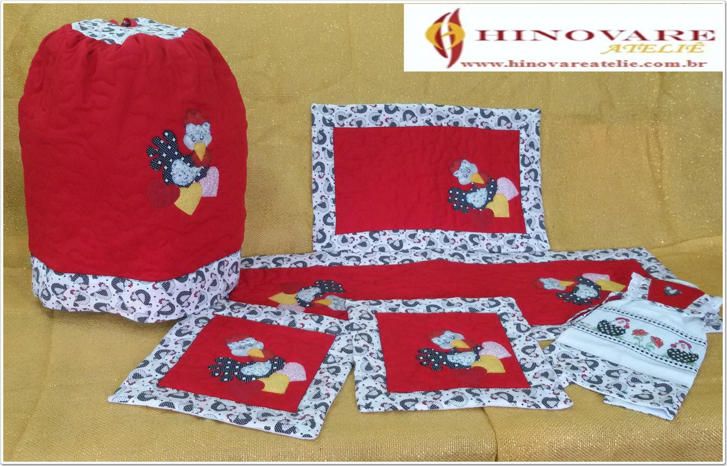 JOGO COZINHA QUILT 06 PÇS REF.JC0023
