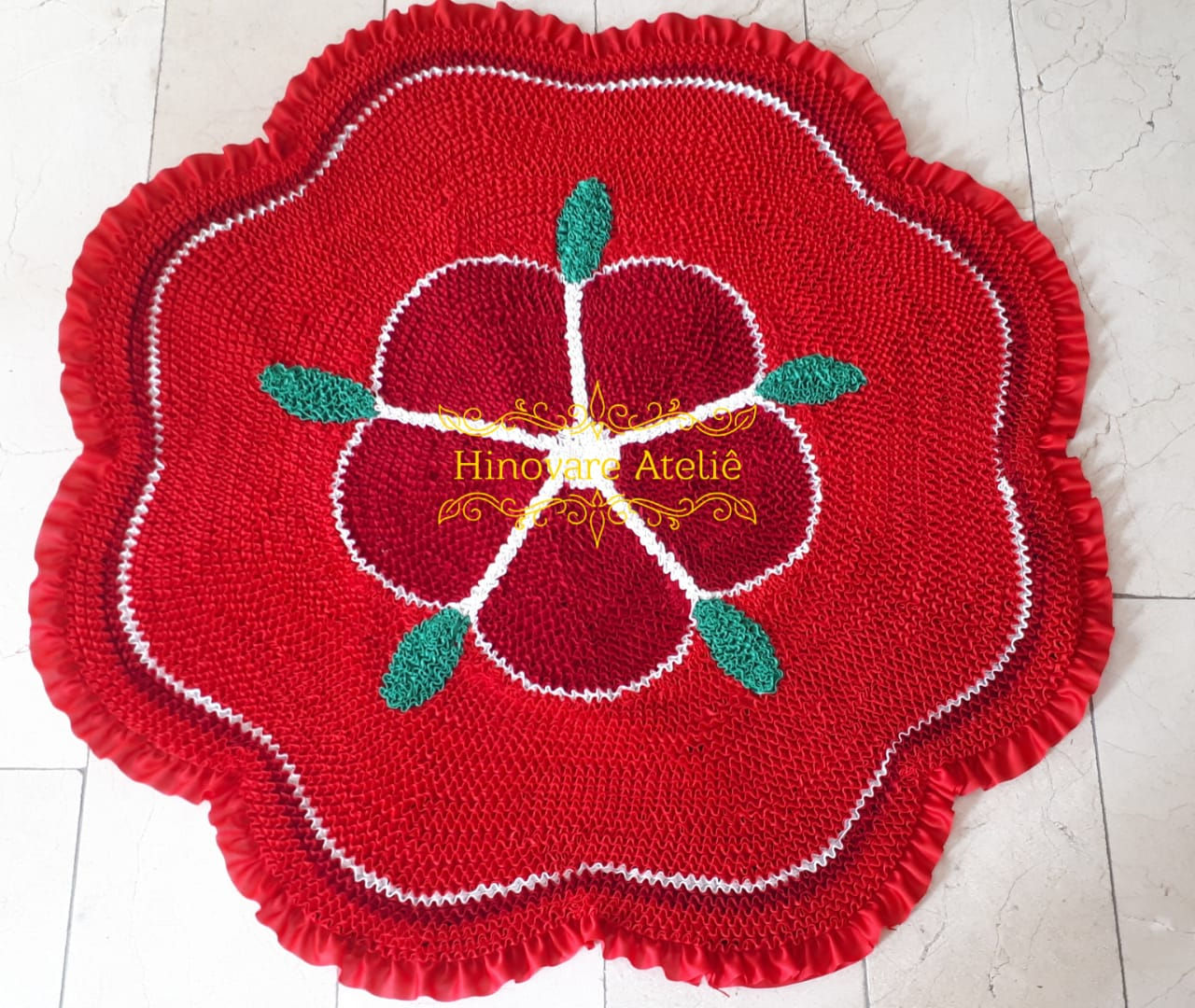 TAPETE QUARTO FRUFRU FLOR 90 CM REF.TP0117