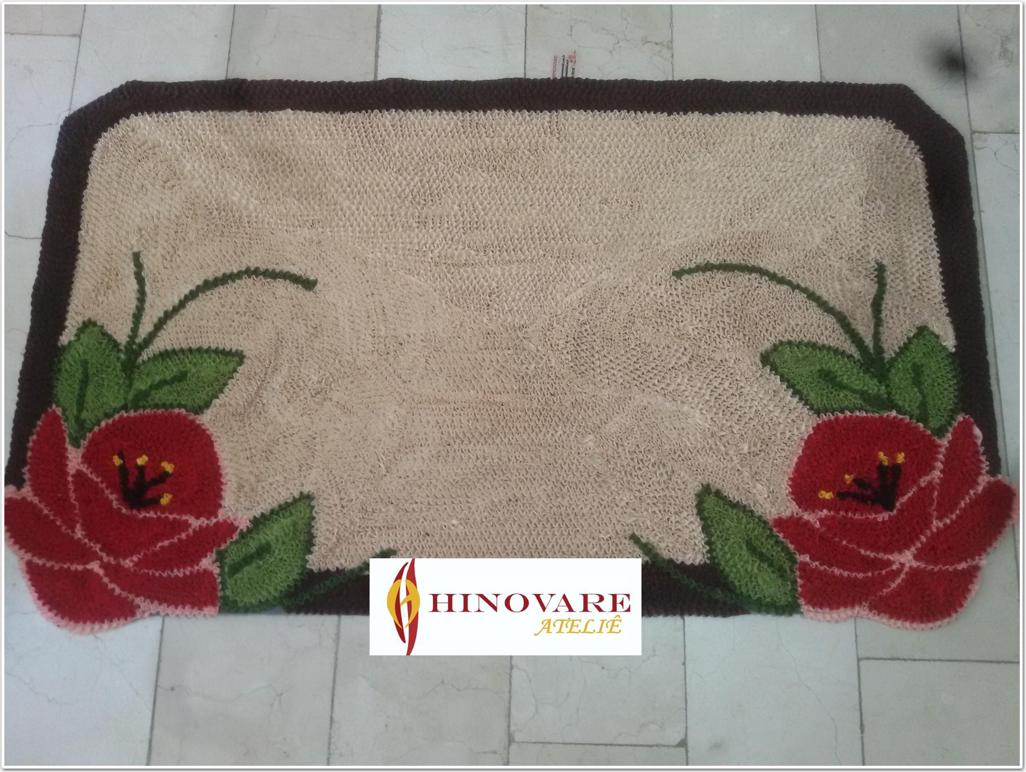 TAPETE QUARTO ROSAS 70X120 CM REF.TP0077