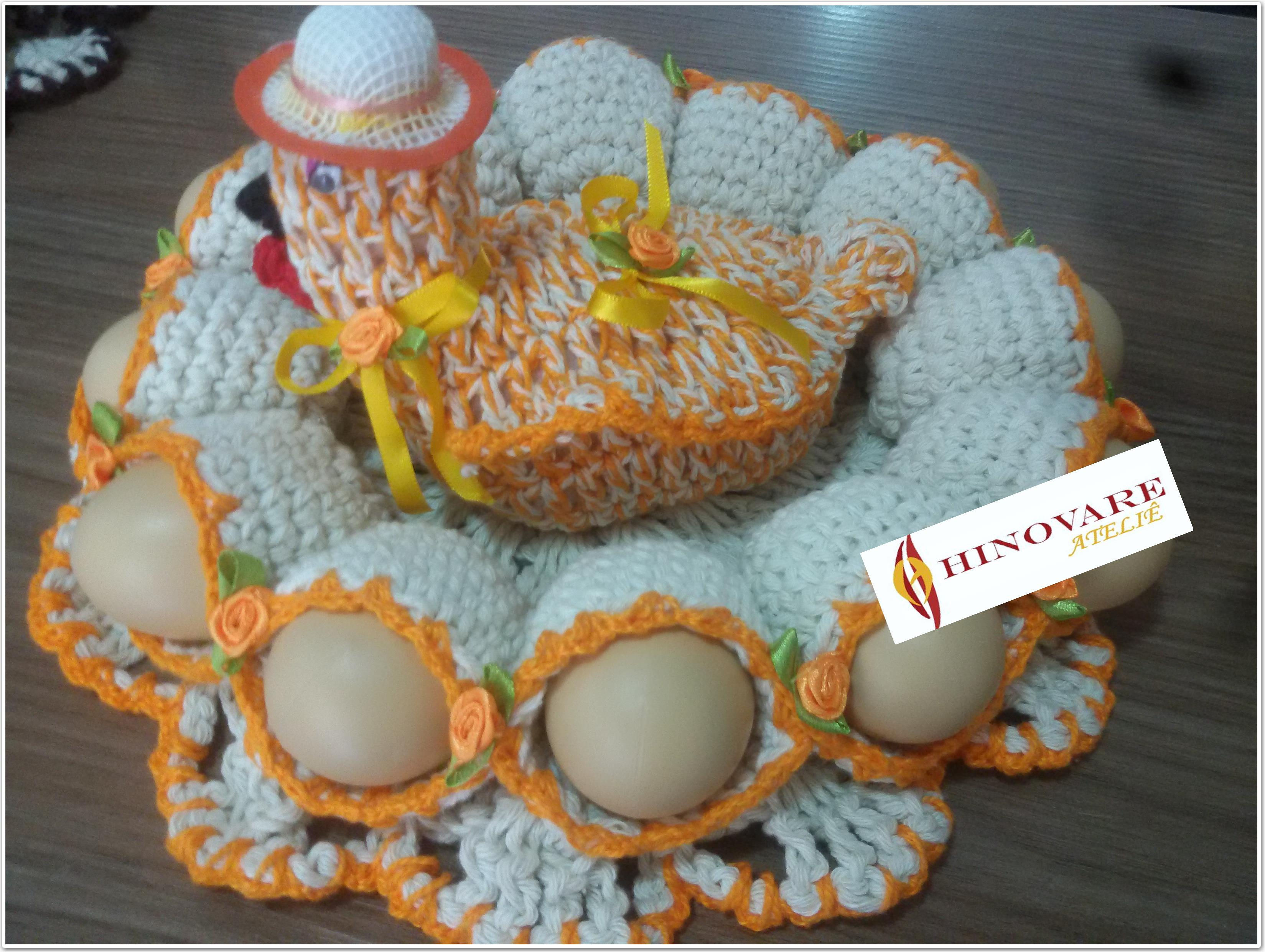 GALINHAS CROCHÊ PORTA OVOS REF.0085