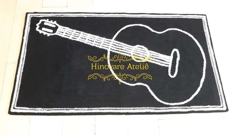 Miniatura: TAPETE QUARTO VIOLÃO FRUFRU 140X80 CM  REF.DIV0098