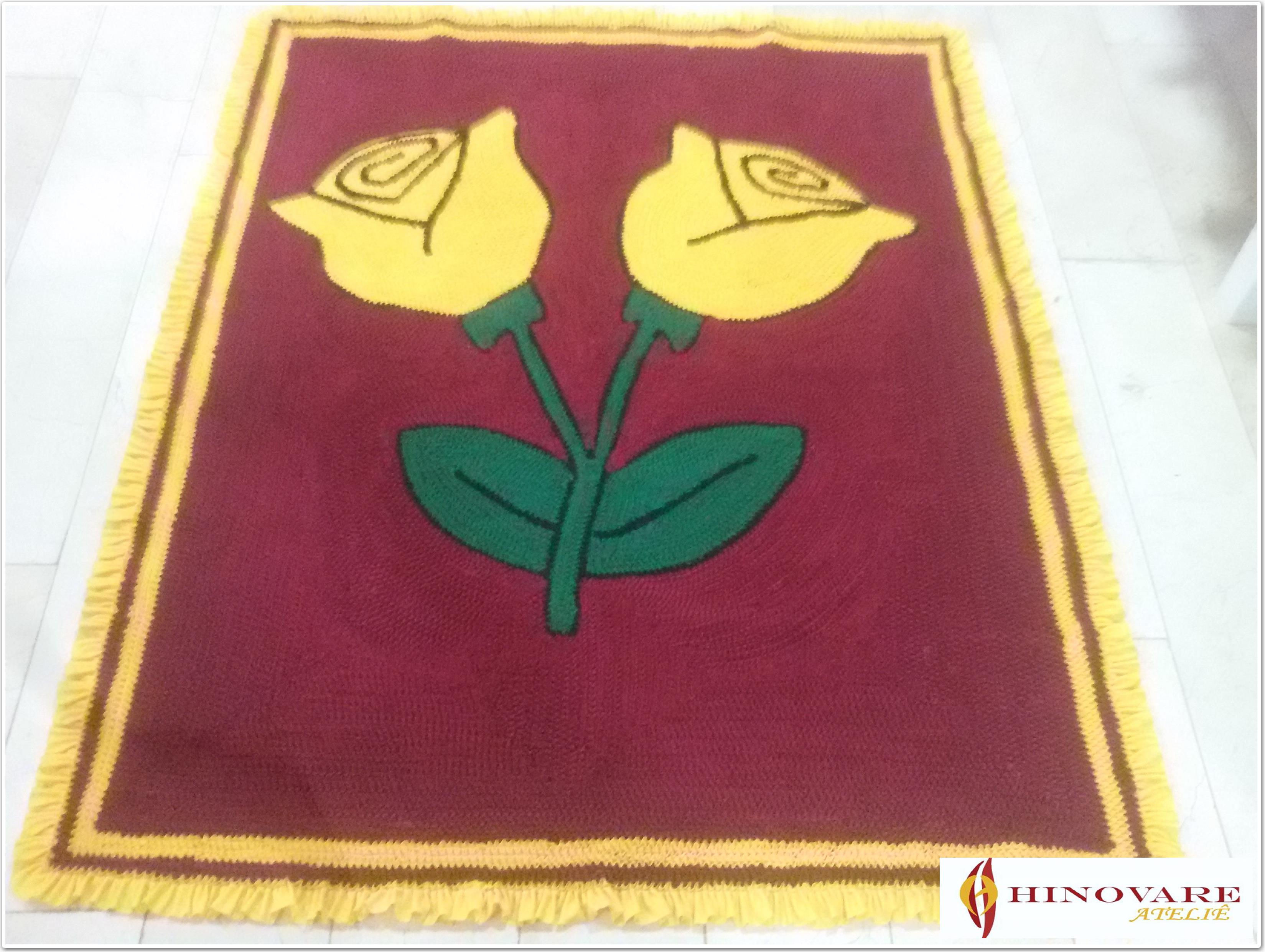TAPETE ROSAS 125X155 REF.TP0053