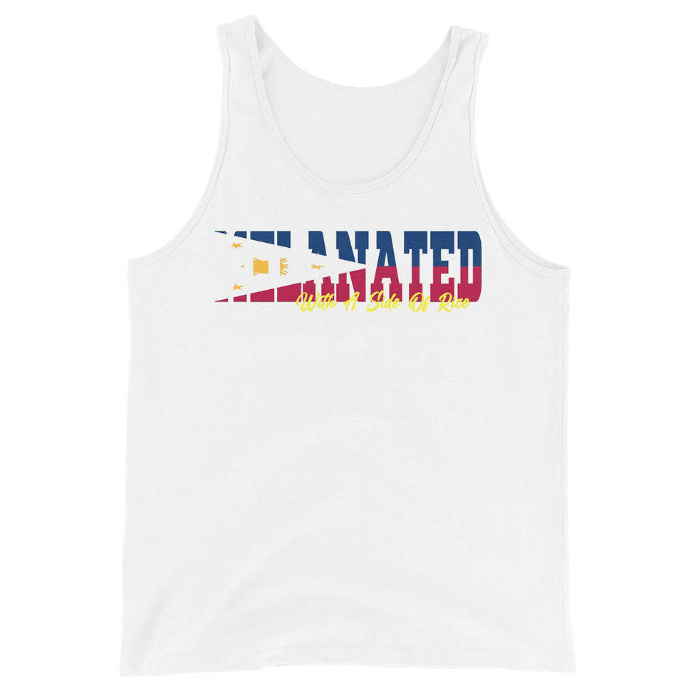 Thumbnail: Melanated with A Side Of Rice Unisex Tank Top