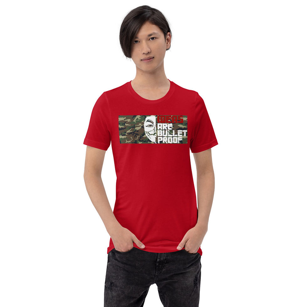 Thumbnail: Ideas Are Bulletproof Camo Unisex T-Shirt