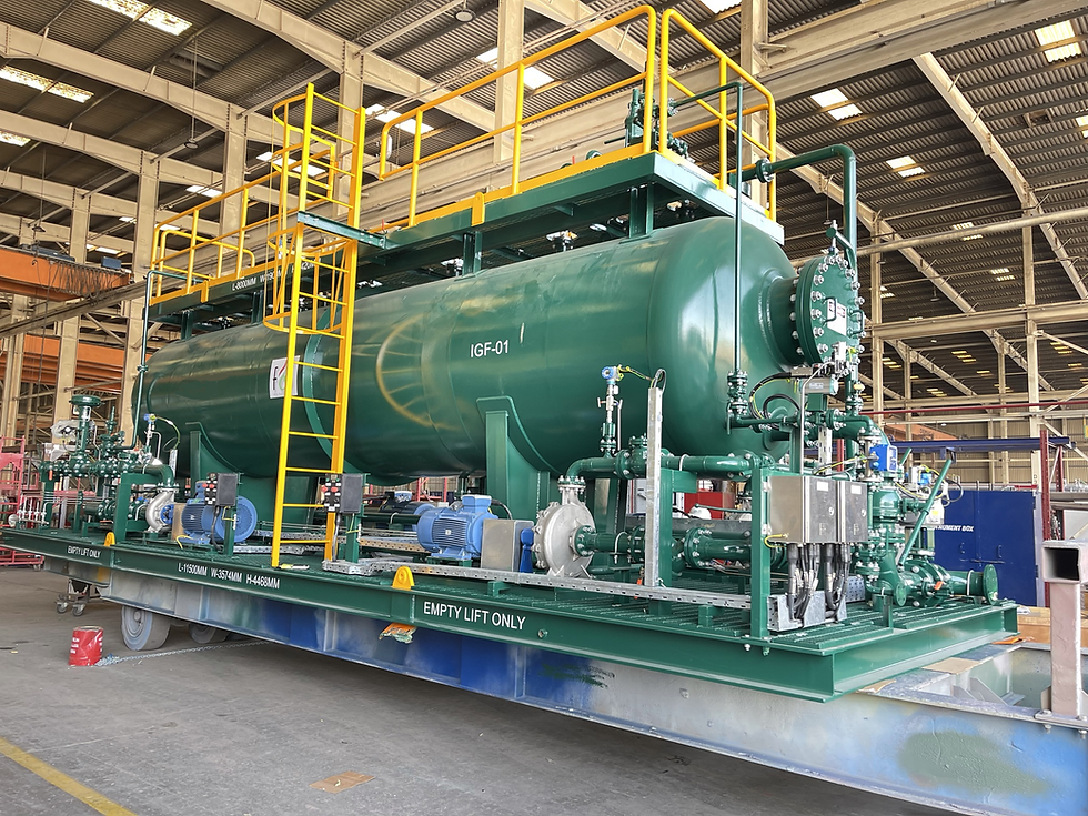 Induced gas flotation unit packaged for produced-water treatment