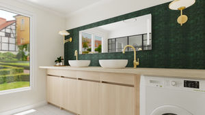 Salle de bain contemporaine élégance et fonctionnalité