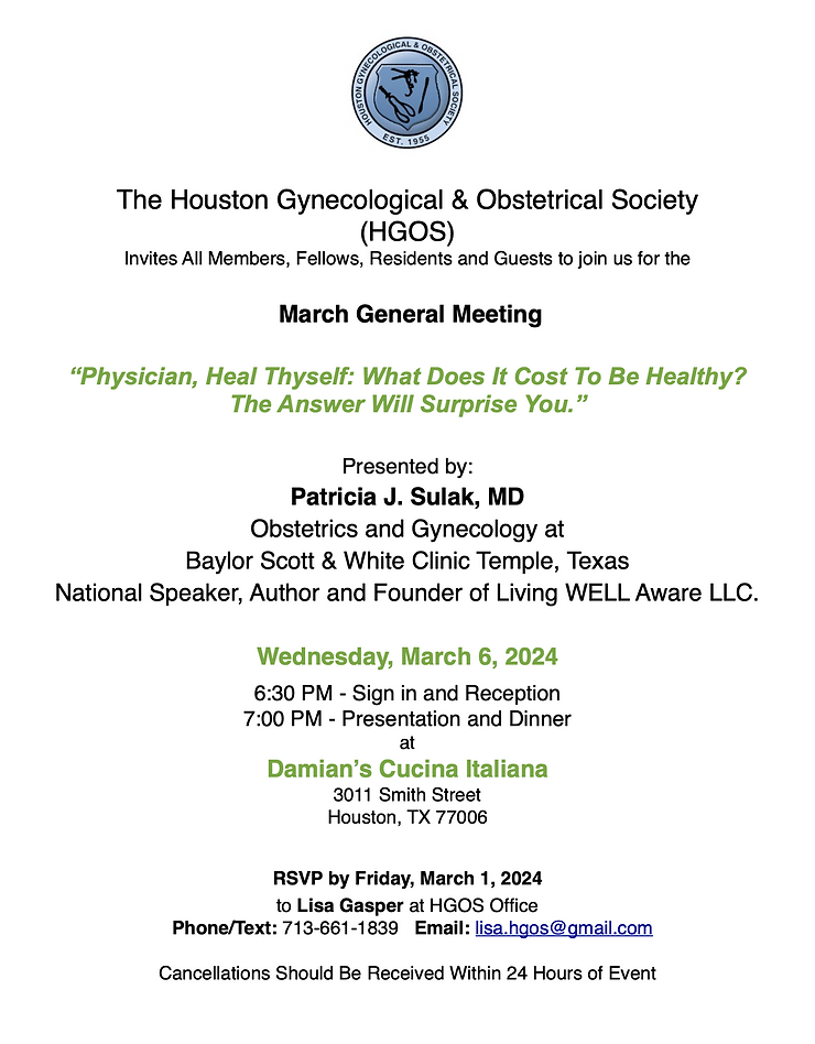 OB/GYN | Houston | HGOS - Houston Gynecological & Obstetrical Society