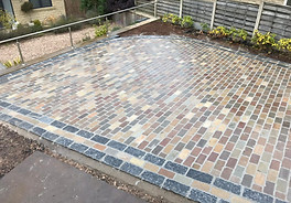 Block paving, newly installed