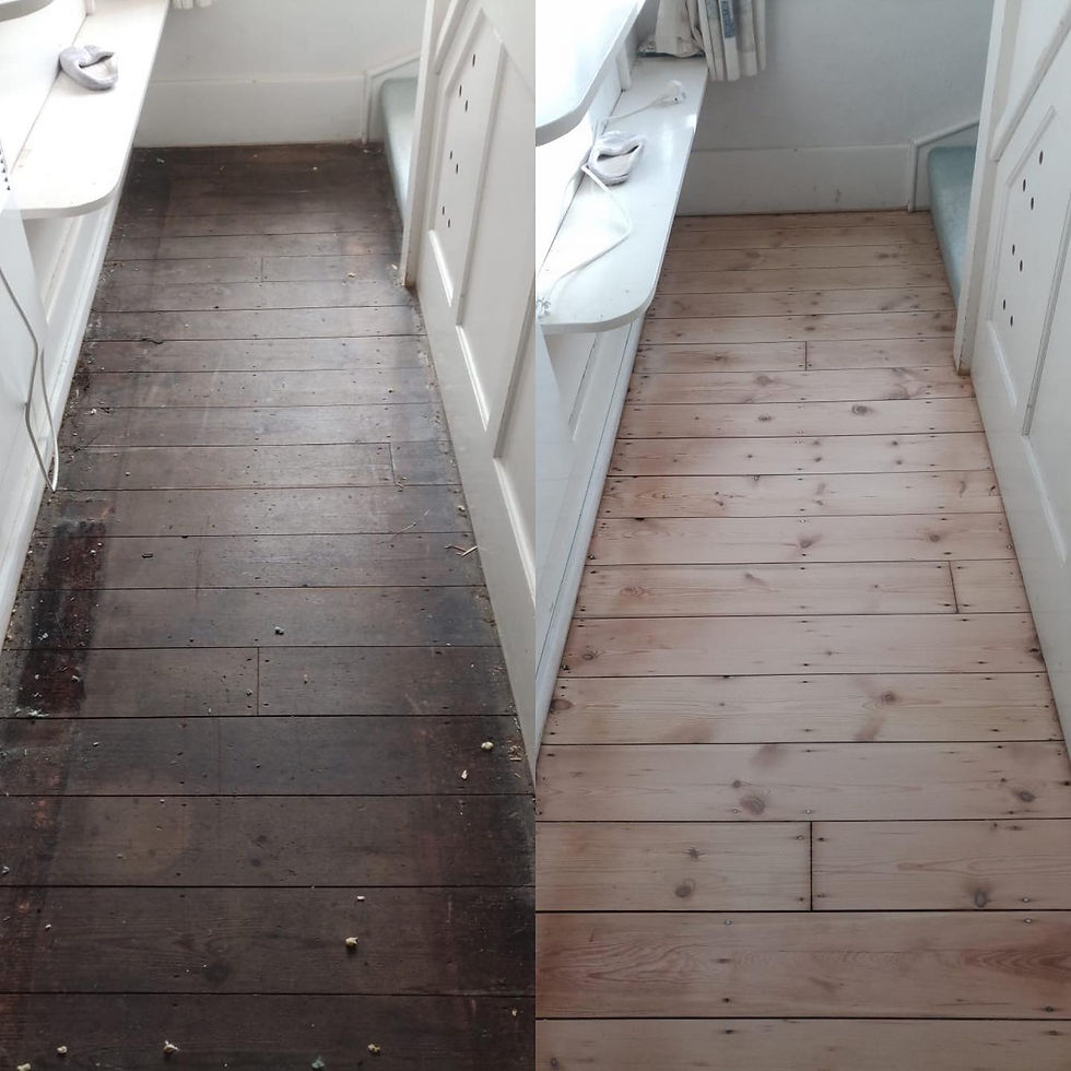 Floor Project Before and After