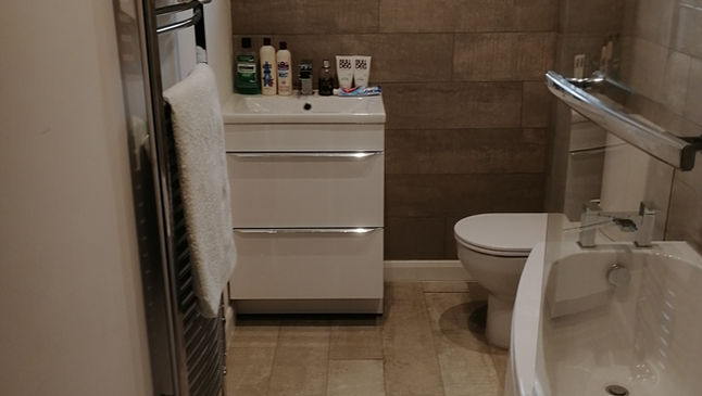 brown marble inner bathroom