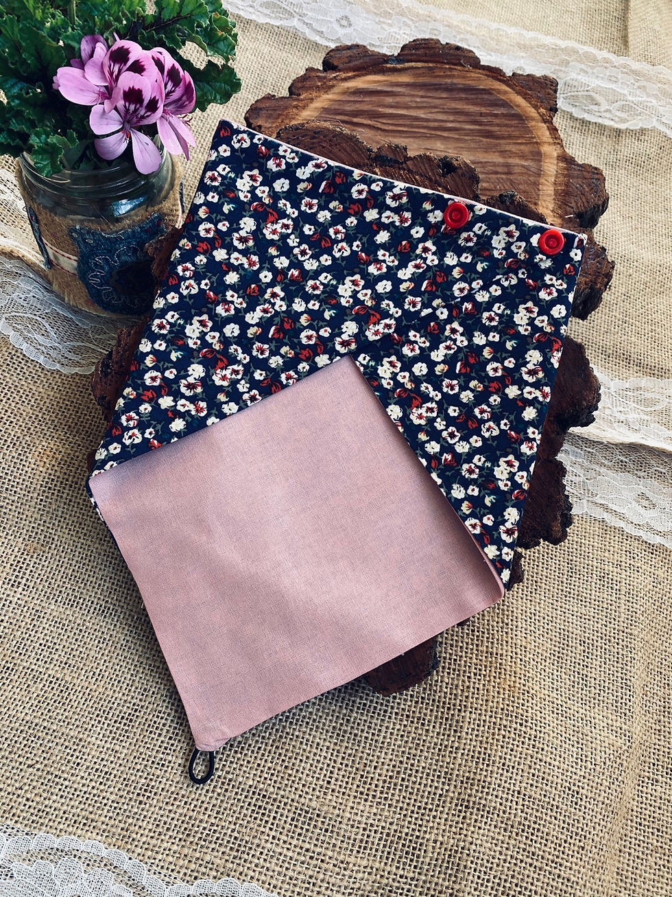 Floral and Pale Pink Neck Scarf