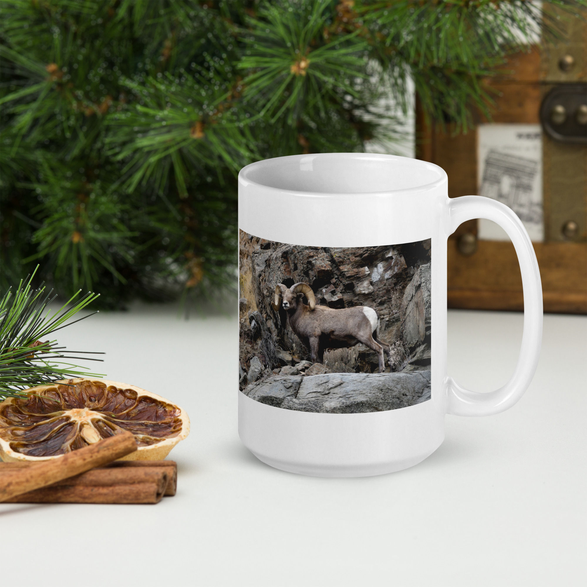 Big Horn Sheep 14 Mug (15 oz)