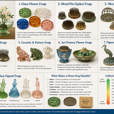 How to Identify Vintage Flower Frogs: Types, Values & What Collectors Look For