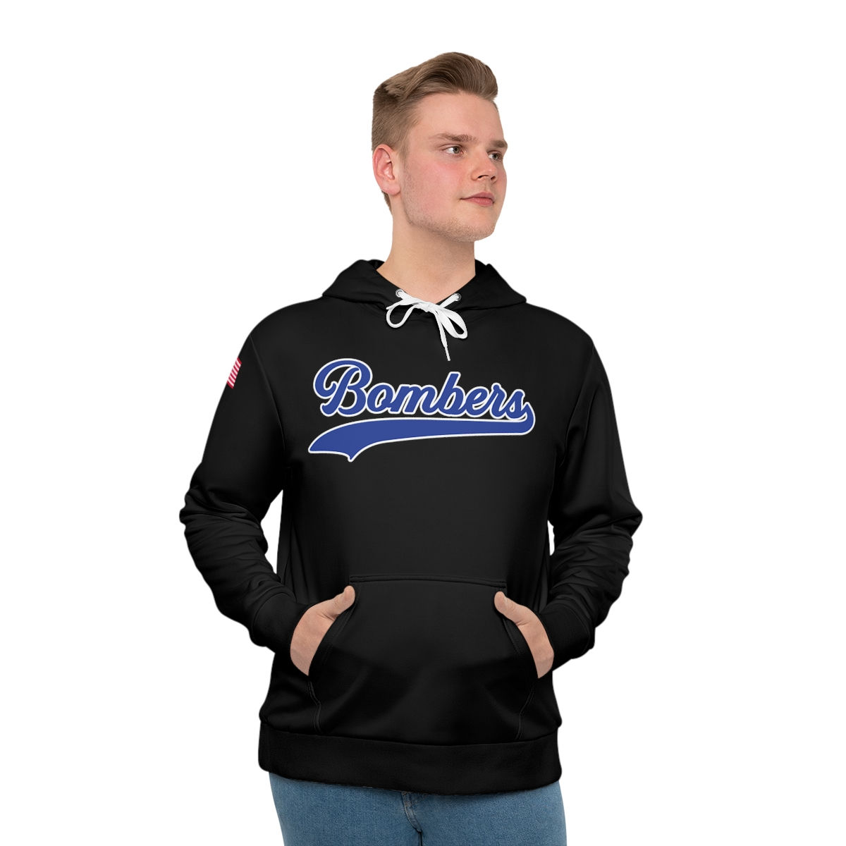 Mens Bombers Hoodie (Signature) - Black