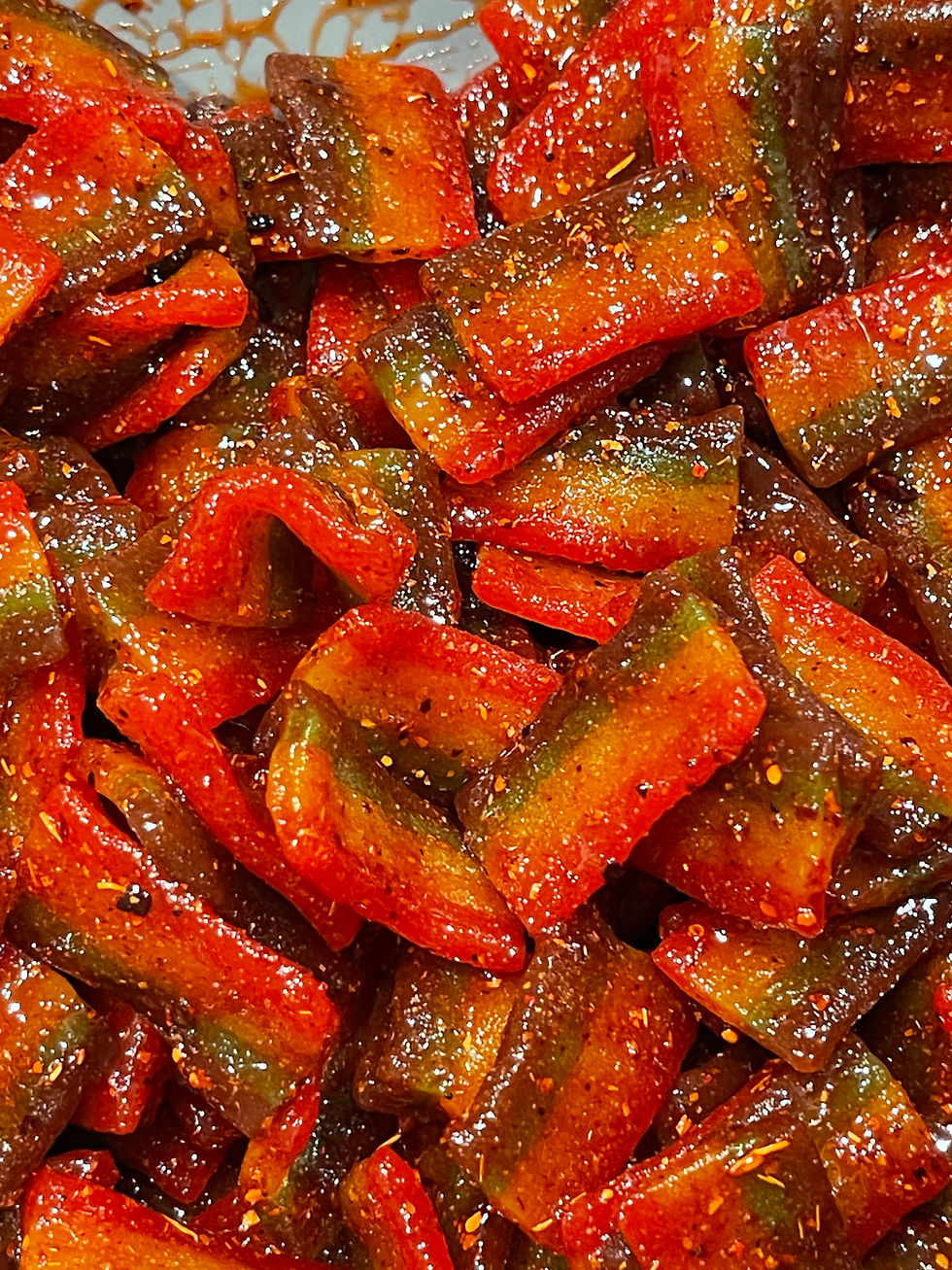 Rainbow Strips Chamoy Gummies