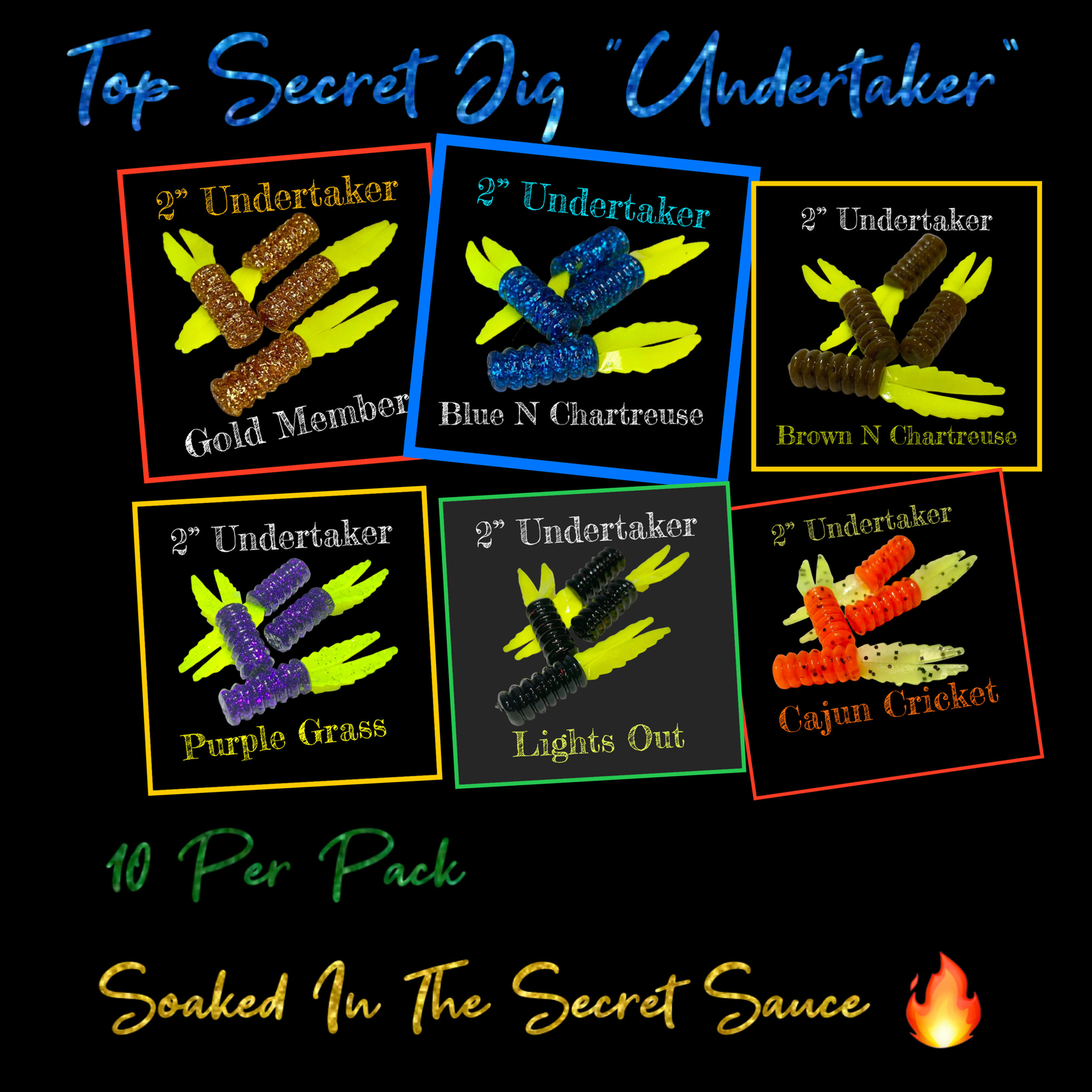 2” Crappie Undertaker Series 10 Per Pack 