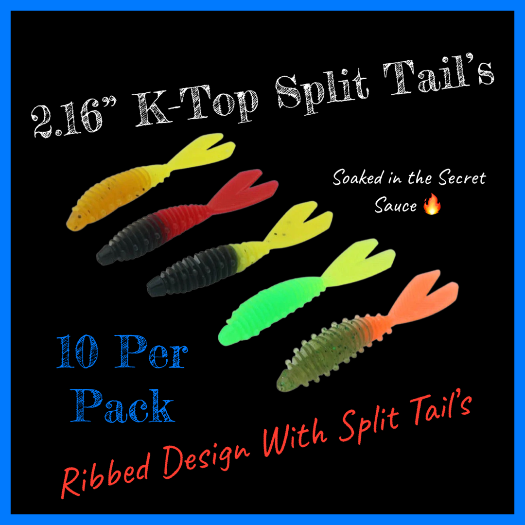 2.16” K-TOP Series Split Tails 10PK