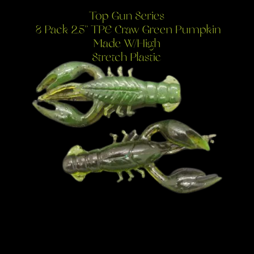 Thumbnail: Top Gun Series 8 Pack 2.5” TPE Craw Made W/High Stretch
