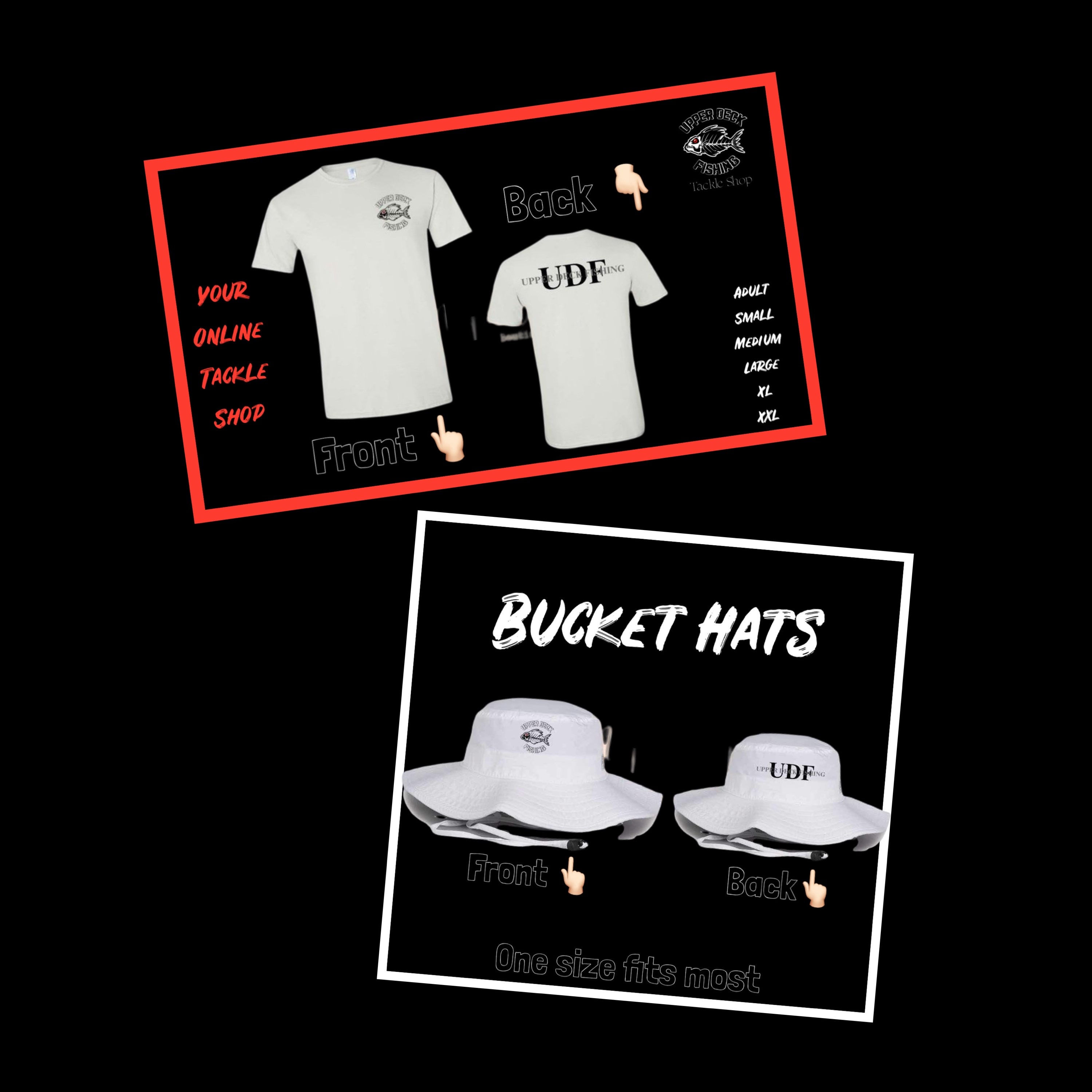 Upper Deck T-Shirt & Bucket Hats