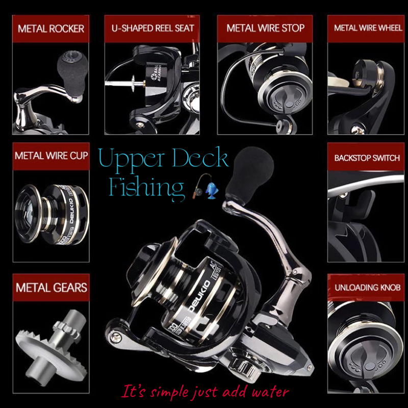 Thumbnail: UDAC 2000 Ultralight Spinning Reel LBS/YDS 6lb/260yd 8lb/150yd 10lb/100yd