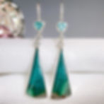 Thumbnail: Blue Apatite &  Gem Silica earrings