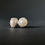 Thumbnail: Cultured White Pearls stud earrings in Sterling Silver