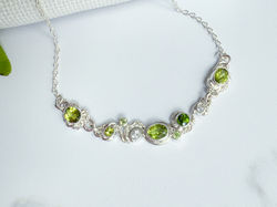 Peridot-Chrome Diopside Necklace