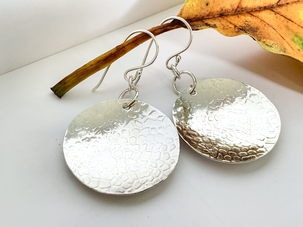 Thumbnail: Full Moon Sterling Silver earrings
